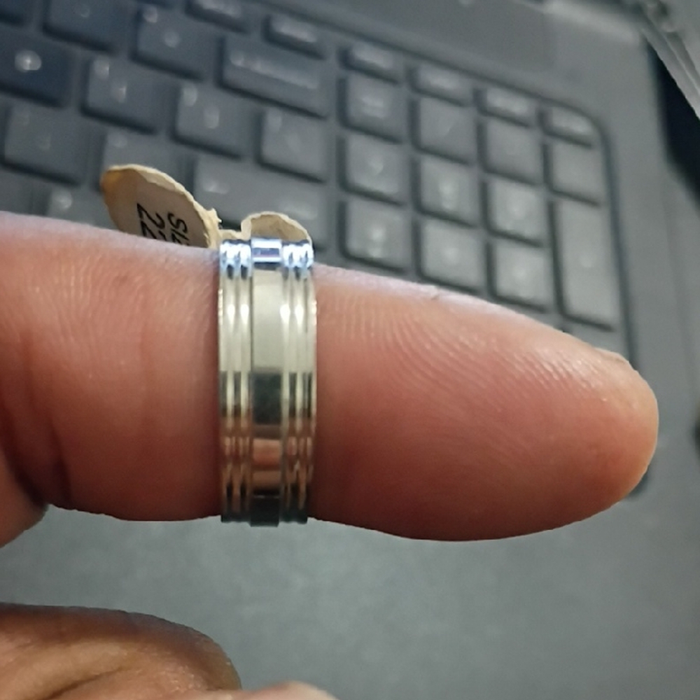 Silver Toned  Band Ring